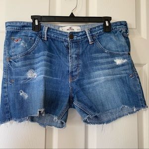 Hollister Women’s Distressed Blue Jean Shorts